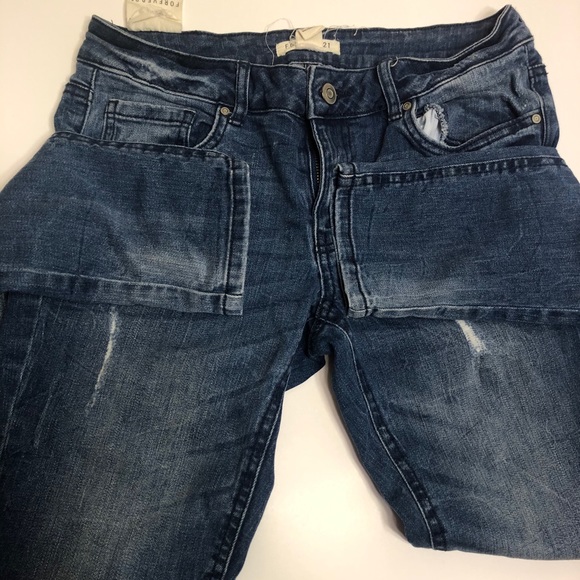 Forever 21 Denim Distressed Jeans - Picture 3 of 6